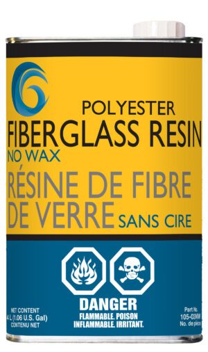 Fiberglass Resin Polyester No Wax - 3.78 L can part number 105-03NW