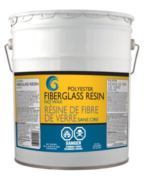 Fiberglass Resin Polyester No Wax - 20L ( 5.25 gal ) can part number 105-04NW